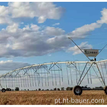 Sistema automático de irrigação por pivô central da cultura